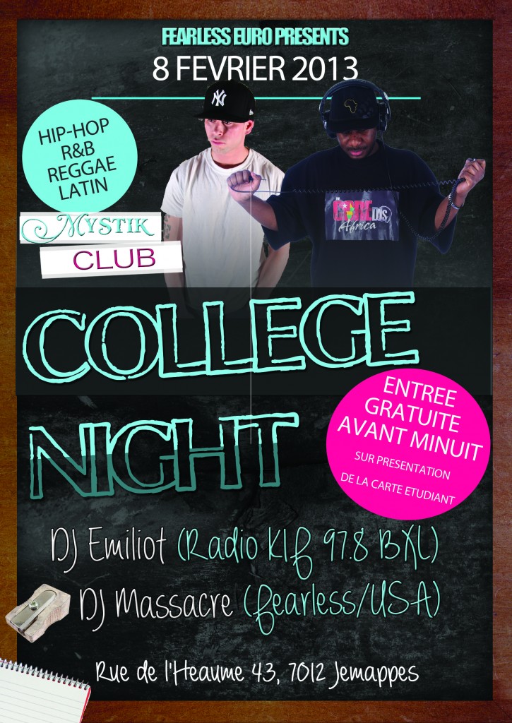 college night flyer